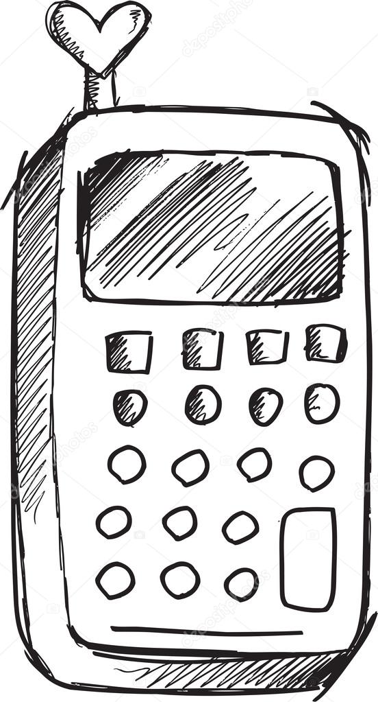 Doodle Sketch Cell Phone