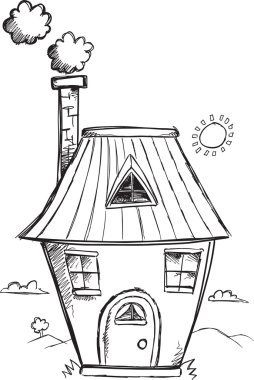 Doodle kroki tropikal Adası