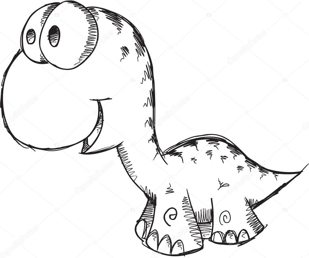 Sketch Doodle Dinosaur