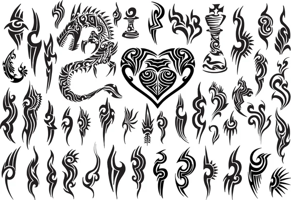 Tribal tatuering Design som Stockillustration