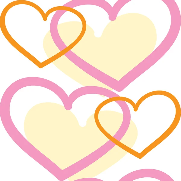 Valentine seamless hearts pattern — Stock Vector