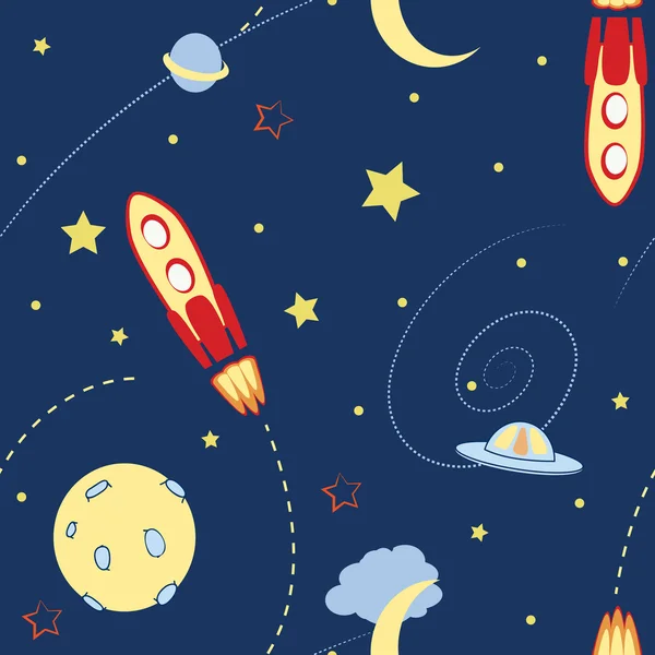 space seamless pattern eps10