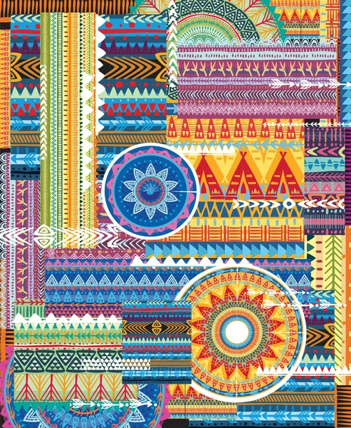 Fundo com textura tribal —  Vetores de Stock