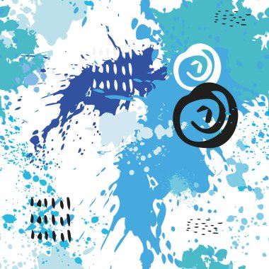 Renk soyut boya ile kusursuz desen