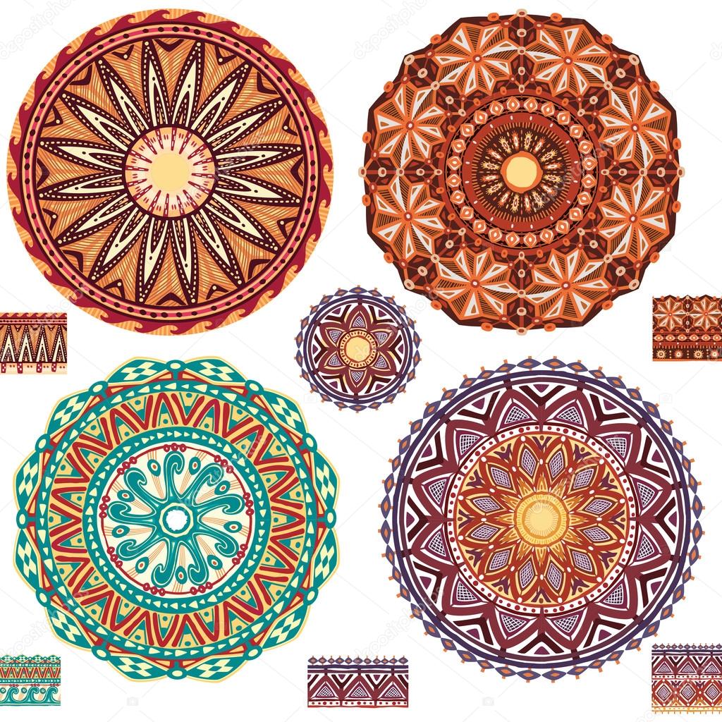 Round ornamental geometric Patterns