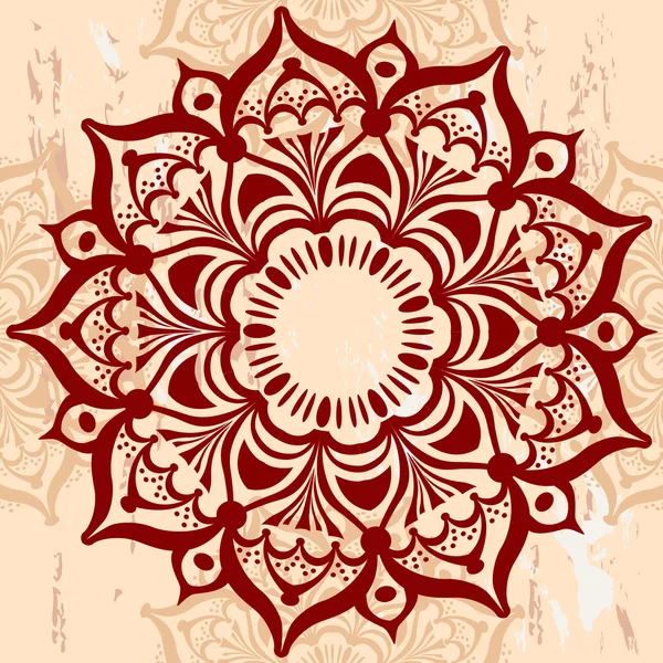 Ornamento redondo Mandala — Archivo Imágenes Vectoriales