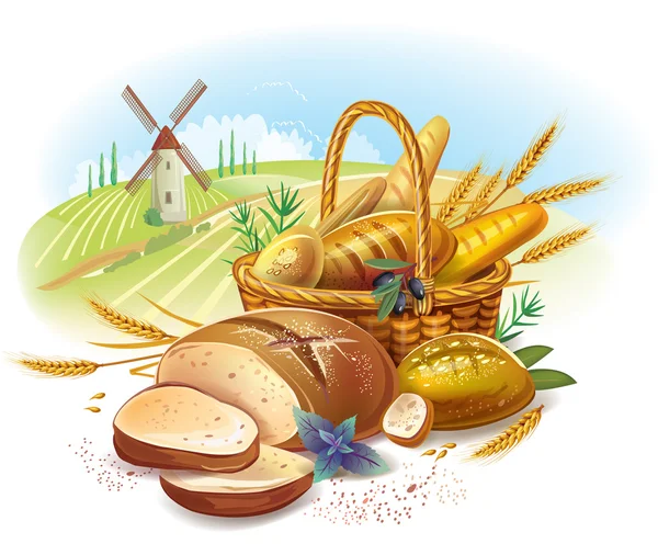 ᐈ Panes ilustraciones vectores de stock, ilustraciones panes