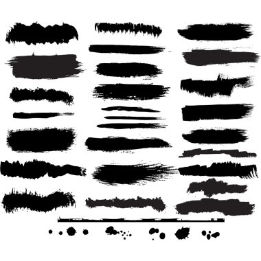 grunge fırça seti