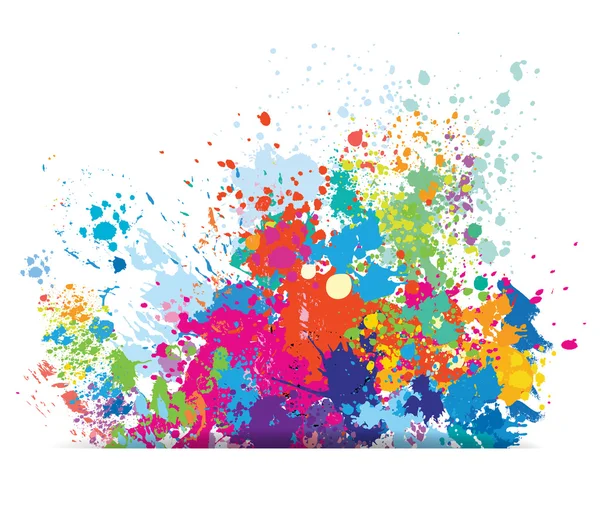 Color background of paint splashes — Stock Vector