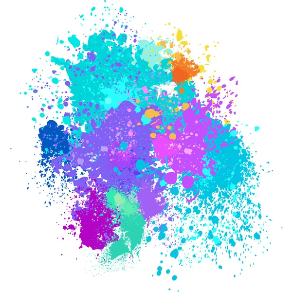 Color background of paint splashes — Stock Vector