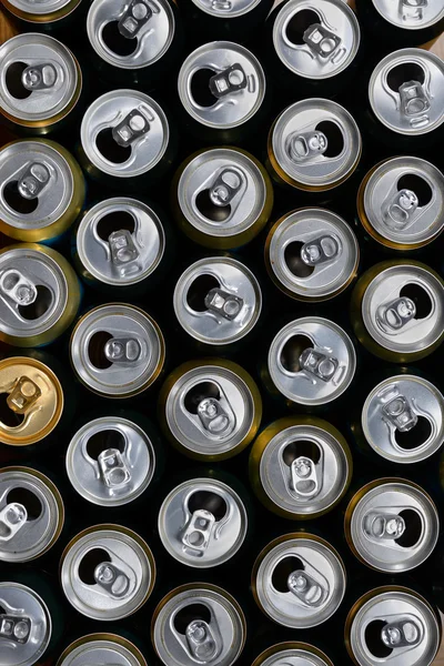 Metal beer cans — Stock Photo, Image