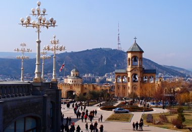 Tiflis, Gürcistan katedralde  