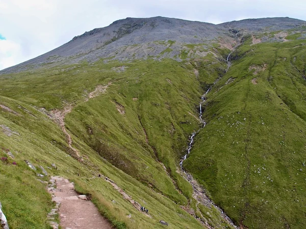 Trail auf Ben Nevis, Schottland, Westhochland — Stockfoto