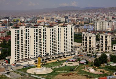 Yeni binalar başkenti Ulan Batur, Moğolistan
