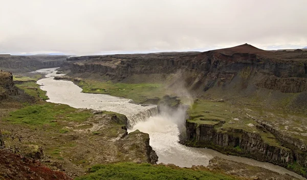 Vattenfall på Island Stockbild