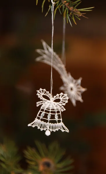 Bobbin lace christmas ornament — Stock Photo, Image
