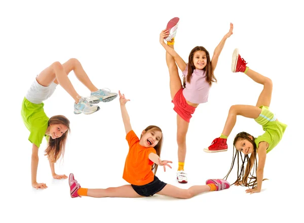 Glückliche sportliche Kinder — Stockfoto