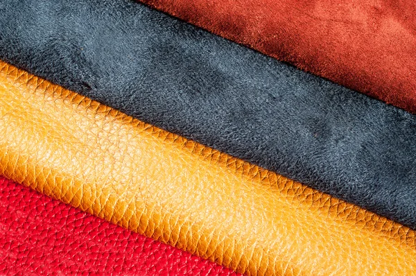 Leather samples — Stock Photo, Image