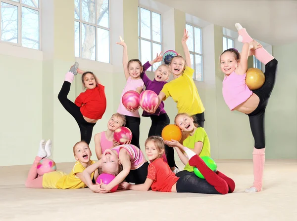 Happy active children — Stock Photo, Image