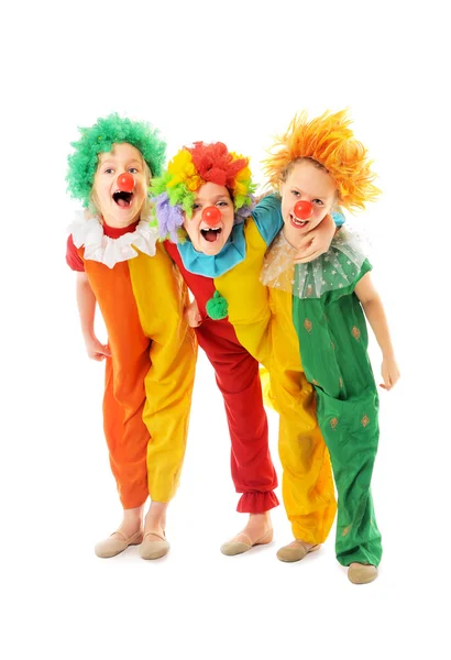 Lustige kleine Clowns — Stockfoto