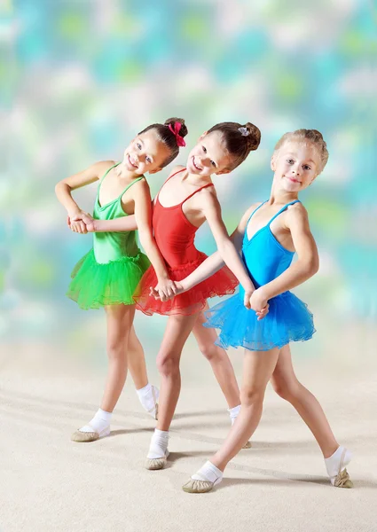 Skupina krásné baleríny — Stock fotografie