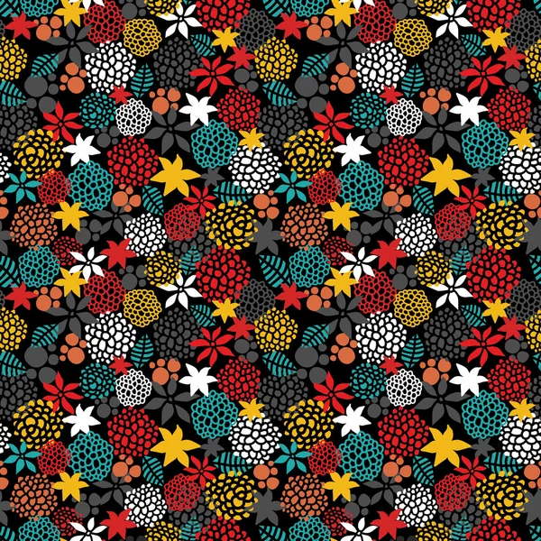 Seamless floral pattern. — Stock Vector