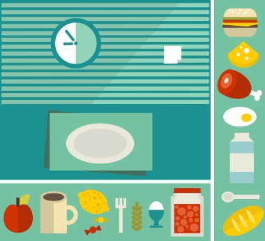 Akşam yemeği için tablo