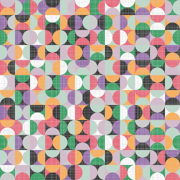 Retro seamless pattern with circles. — Stock Vector