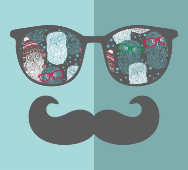 yansıma için yenilikçi Retro güneş gözlüğü.