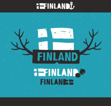 Yaratıcı Finlandiya arması.