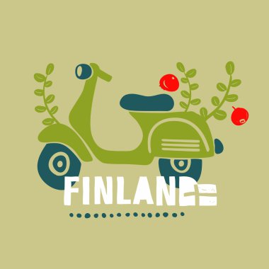 scooter, Finlandiya'da seyahat.
