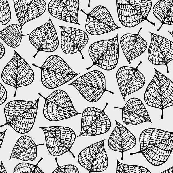 Seamless pattern with autumn leaves — Stock Vector