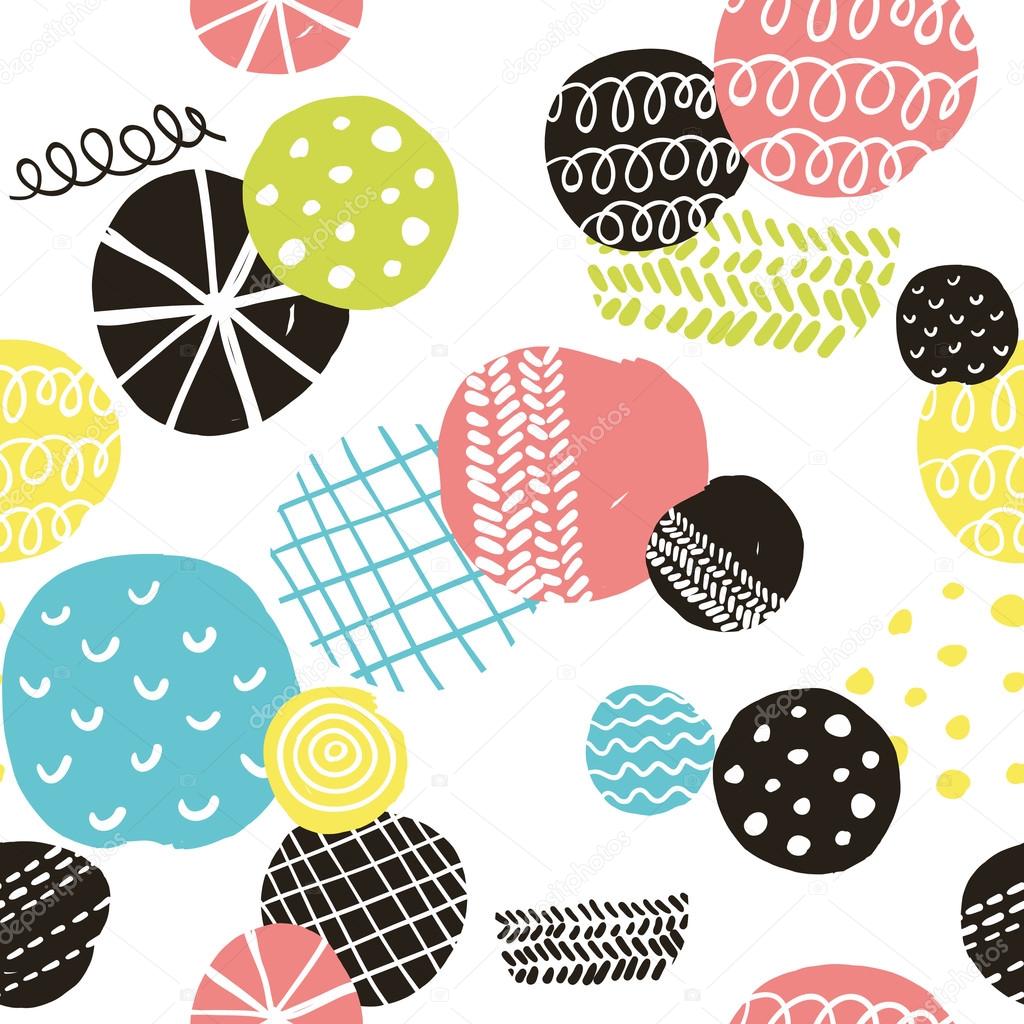 Simple pattern with decorative circles