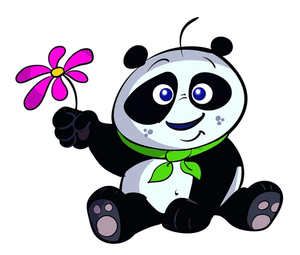 Симпатичная панда Стоковая Иллюстрация