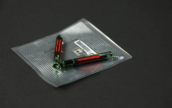 Rfid chips e etiquetas — Fotografia de Stock