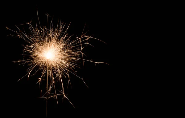 燃烧的火花 新年快乐 — 图库照片