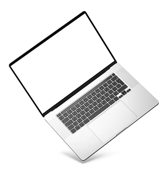 Laptop Blank Screen Isolated White Background — Stock Photo, Image