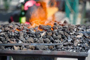 Kömürlerin yanma ile fırın