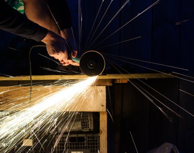 metal çelik boru taşlama