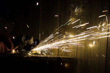 metal çelik boru taşlama