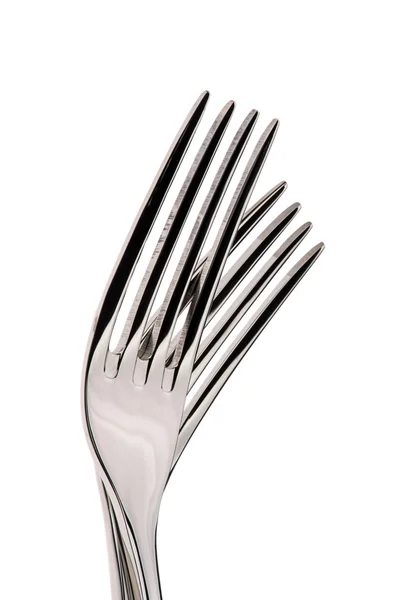 Forks isolated on white background — Stock Photo, Image