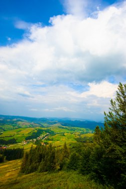 dağlarda yaz. Karpat, Ukrayna, Europe.