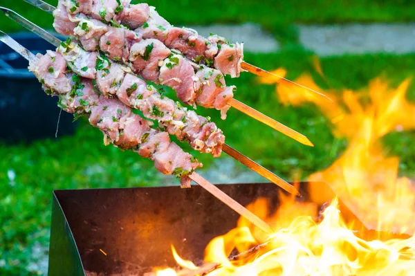 Fatias suculentas de carne — Fotografia de Stock