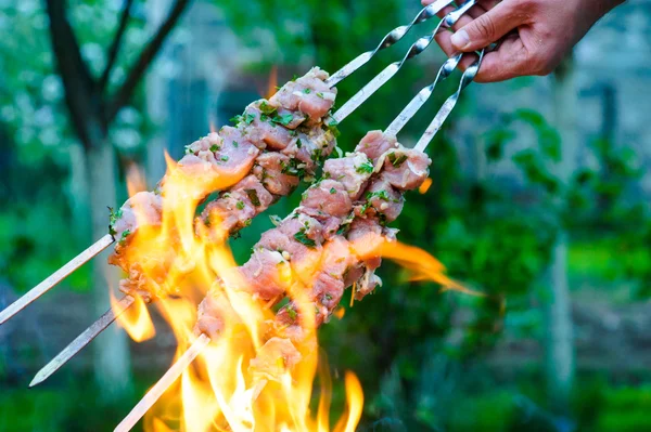 Fatias suculentas de carne — Fotografia de Stock