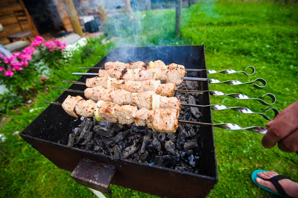 Saftige Scheiben Fleisch — Stockfoto