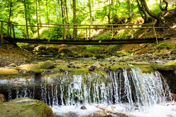 Tranquil bright waterfall — Stock Photo, Image