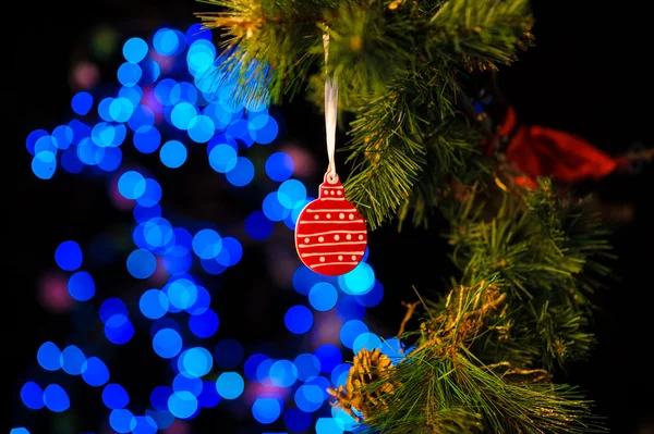 Decorarea Crăciunului și Anului Nou. Abstract Blurred Bokeh Holida — Fotografie, imagine de stoc
