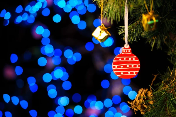 Weihnachts- und Neujahrsdekoration. abstrakte verschwommene Bokeh-holida — Stockfoto