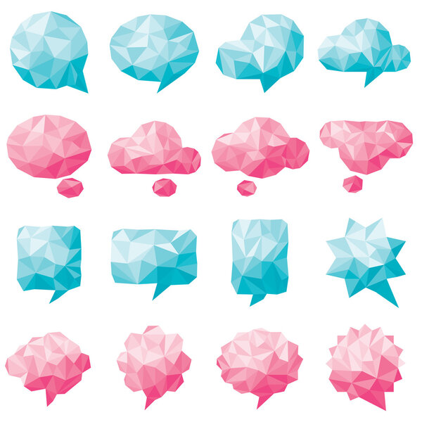 Collection of various Speech bubbles set