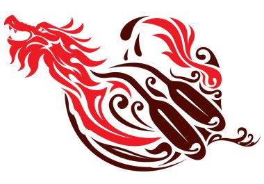 Dragon grafik simge tasarım
